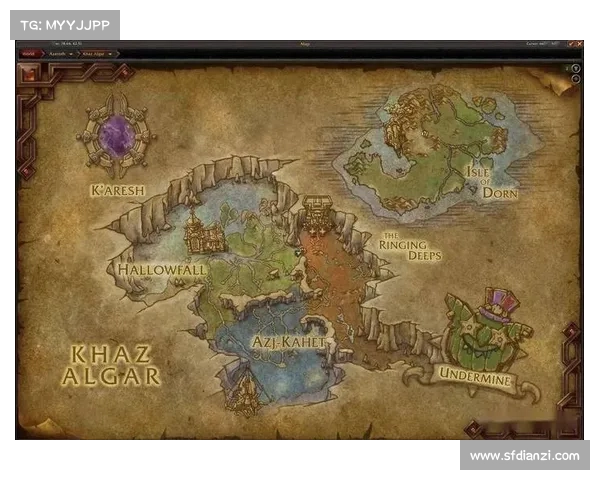 魔兽世界大地图：选择地区中心，探索未知